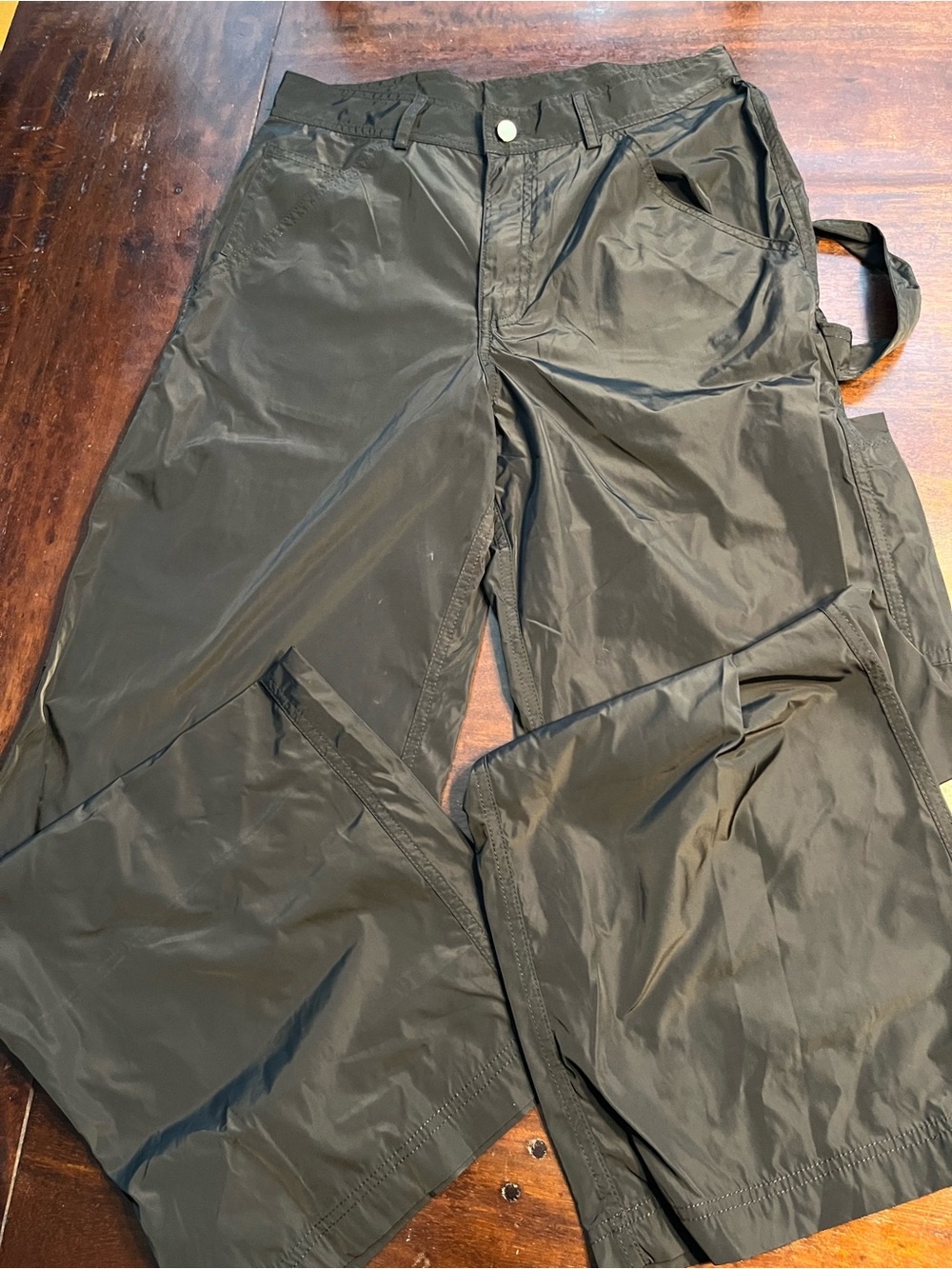 Cynthia Rowley Black Nylon Painter Pants